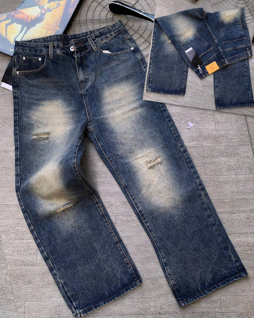 Men's Standard Fit Everyday Raw Indigo Jeans | Rugged Reinforced Denim
