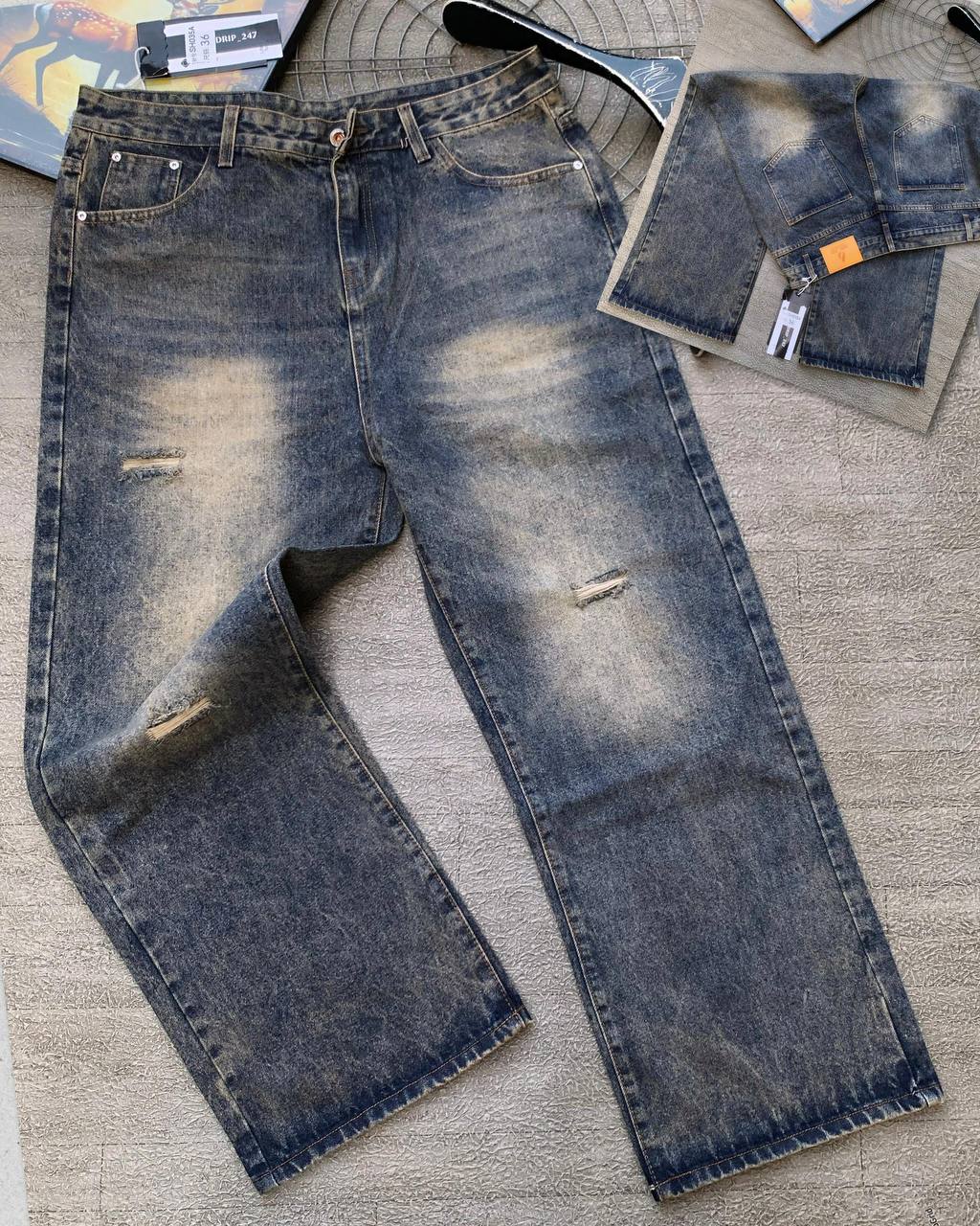 Men's Retro Loose-Fit Baggy Jeans | 90s Skater Style Volume Denim