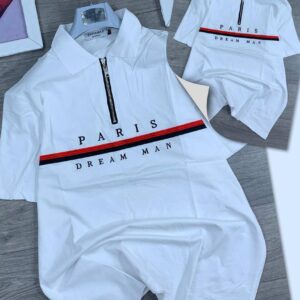 Paris "Dream Man" Quarter-Zip Polo
