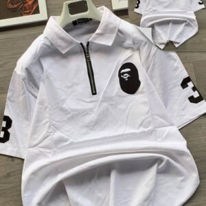 BAPE "Urban Ape" Quarter-Zip Polo