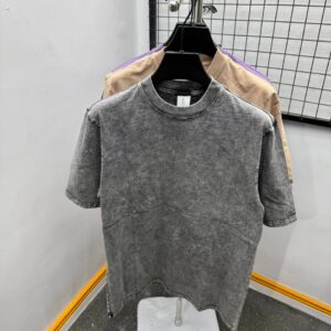 "Mineral Smoke" Heavyweight Acid-Wash Essential Tee