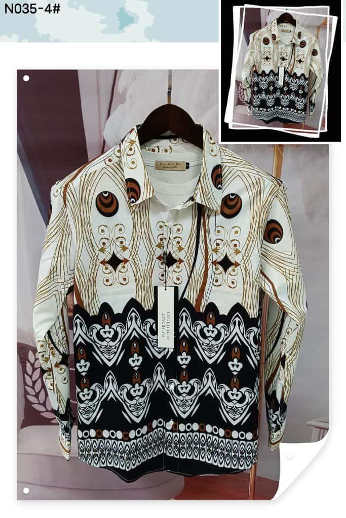 Men's Imperial Sovereign Geometric Borders Print Shirt