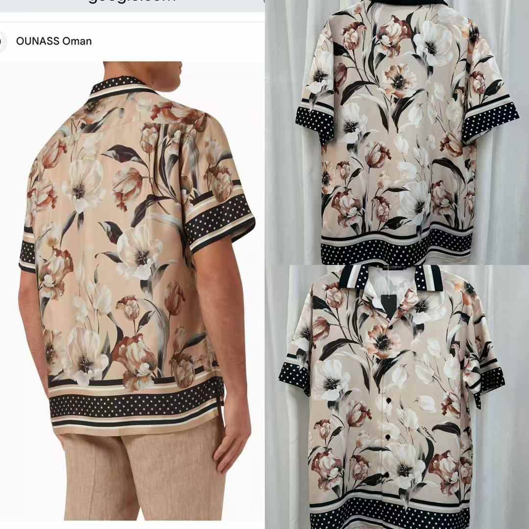 Monogrammed Luxury Patterned Shirts