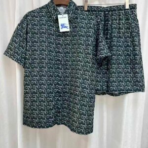 Designer Short-Sleeve Shirt & Shorts Set
