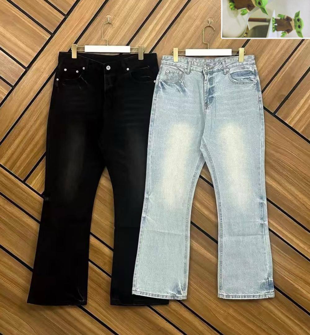 Techwear Black Wide Jeans