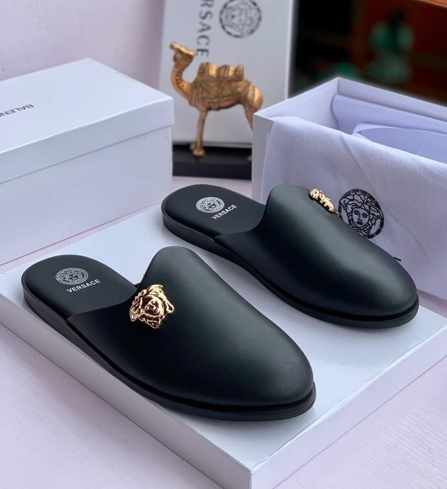 Versace "Medusa Biggie" Luxury Leather Mules - Image 2