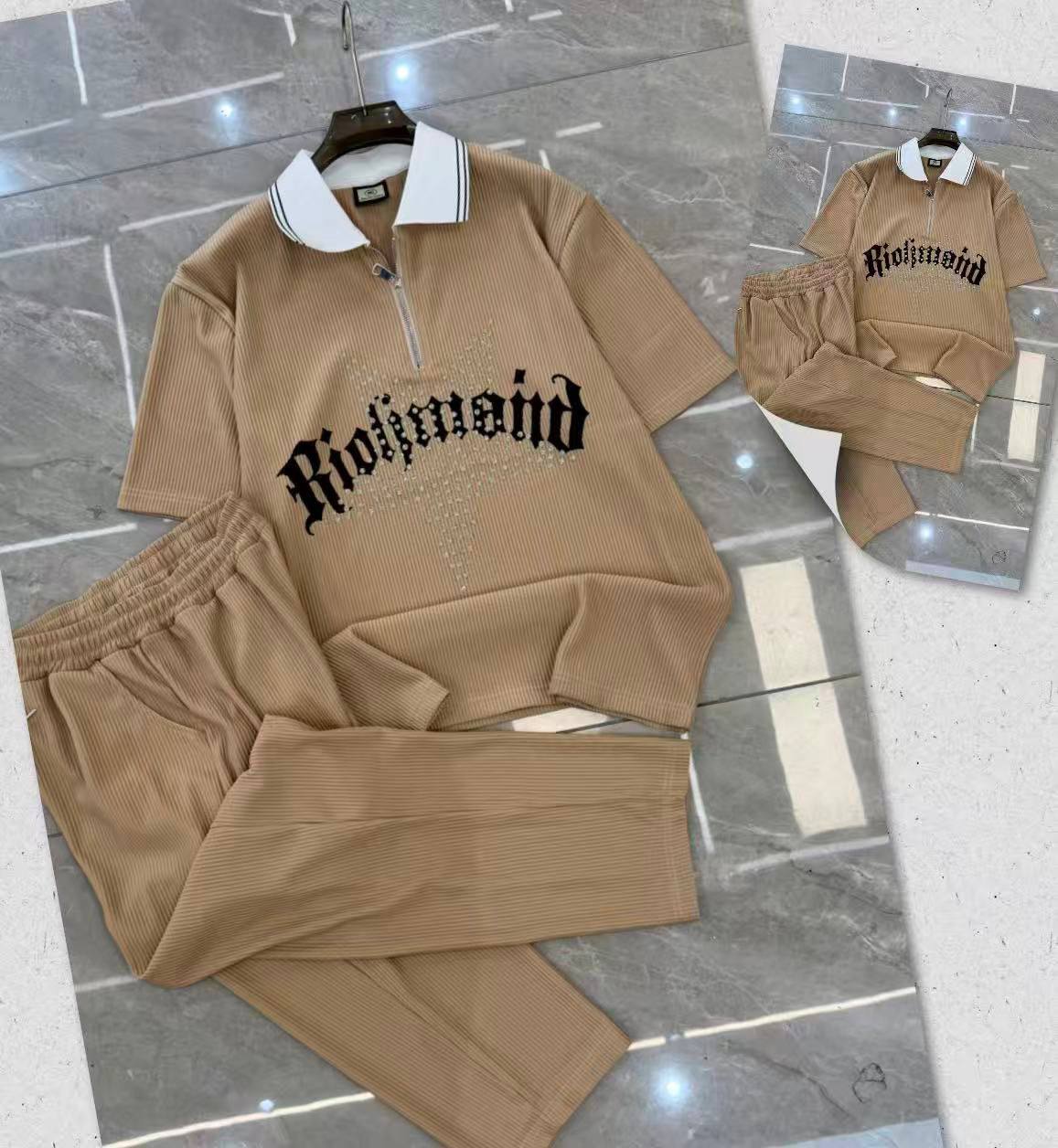 Men’s Premium Plissé Ribbed Rhinestone "Richmond" Star Co-ord Set - Image 3