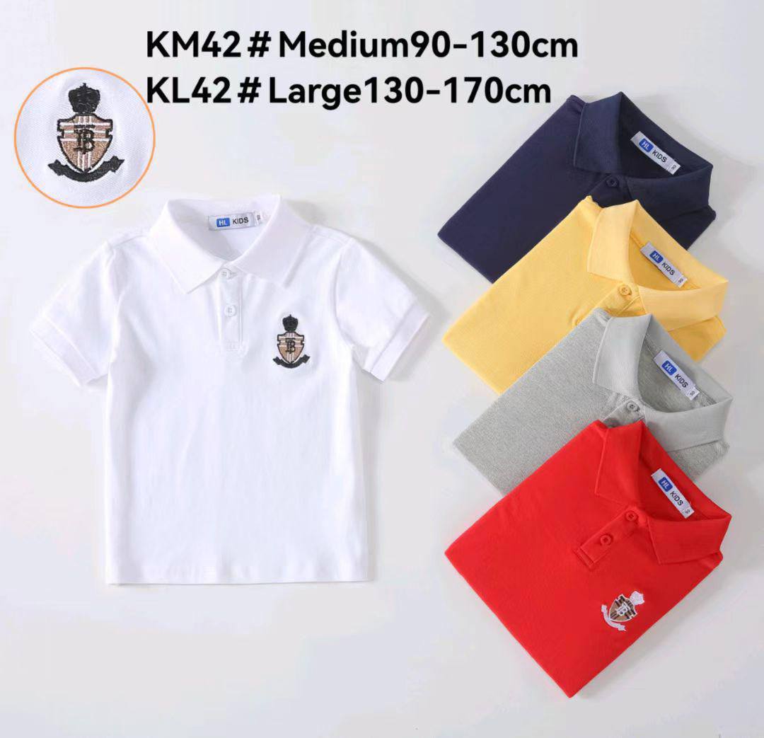 Kids' Royal Crest Classic Solid Polo Shirt