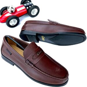 Clarks Brown Leather Loafers