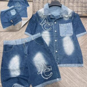 Vintage Indigo Denim Matching Set