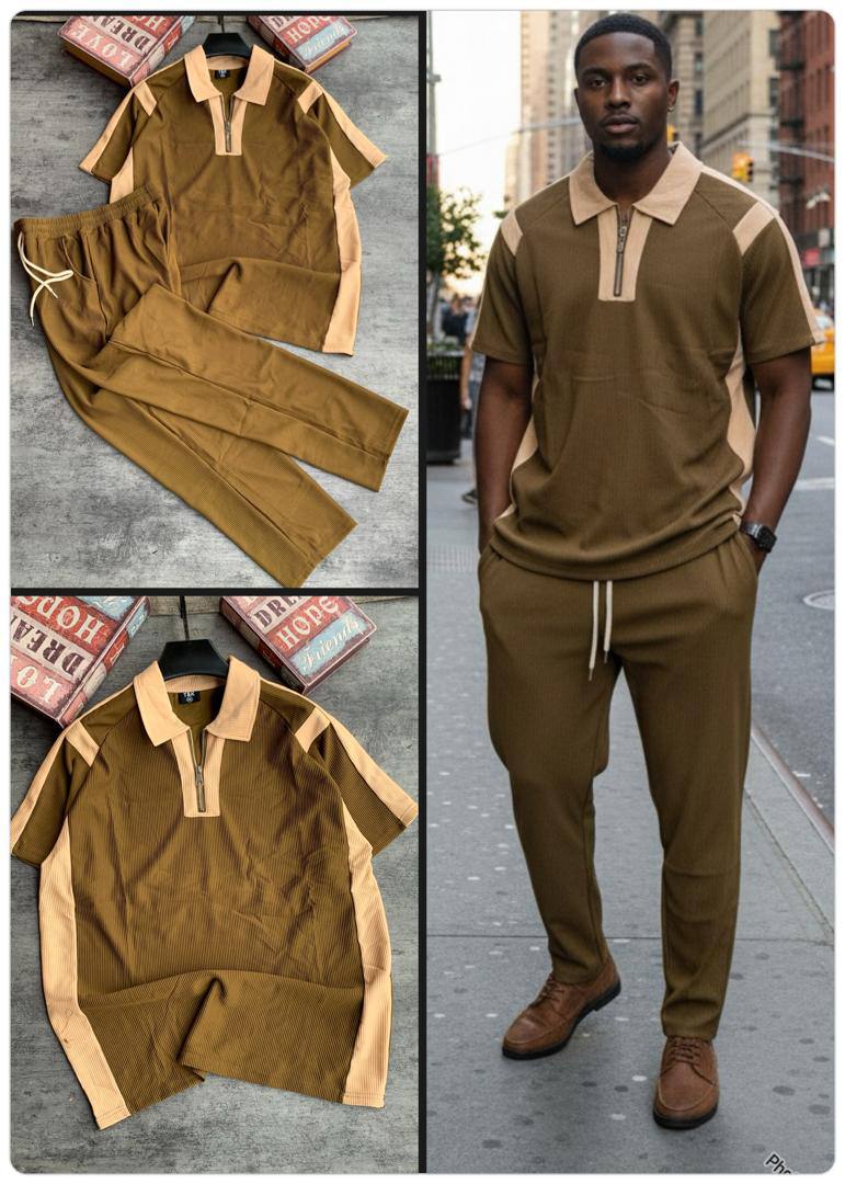 Men's Retro Illustrated Character T-Shirt and Shorts Co-ord