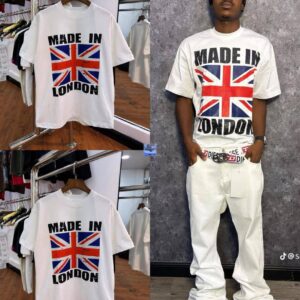 "Made in London" Union Jack Distressed Graphic Tee