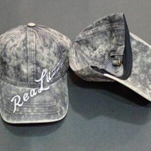 ReaLuzz Distressed Gray‑Black Cap