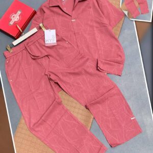 Men’s Two-Piece Casual Short Sleeve Zip Polo & Trouser Outfit
