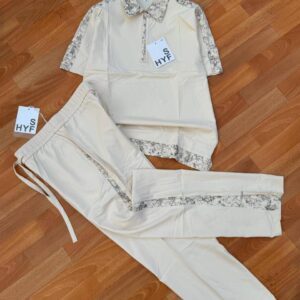 Luxury White Men’s Two-Piece Outfit