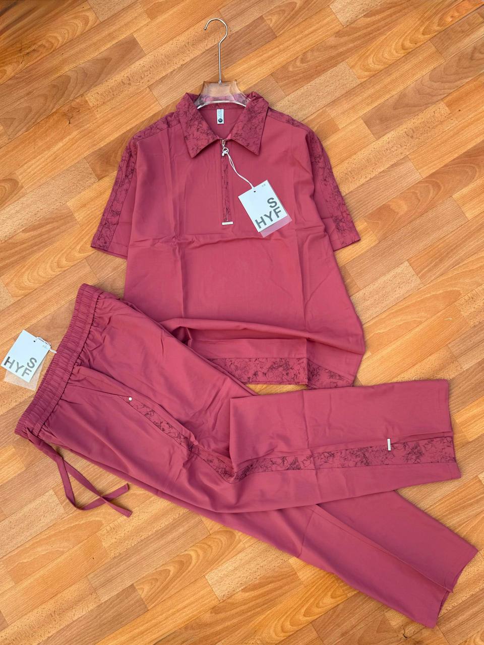 Men’s Premium Two-Piece Casual Set – Luxury Short Sleeve Zip Polo & Trouser Outfit
