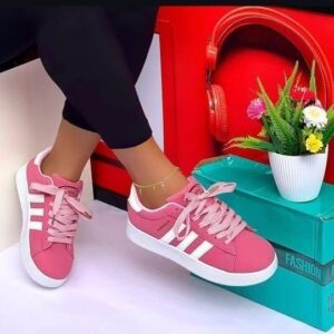 Tianrunar "Heritage Plush" Skate Sneakers - Petal Pink