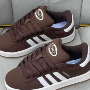 Heritage Plush" Skate Sneakers - Coffee Brown