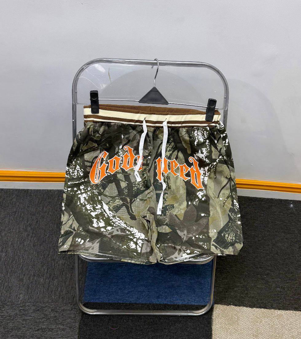 Men's Streetwear Camo Mesh Shorts – Timber "Godspeed" Edition