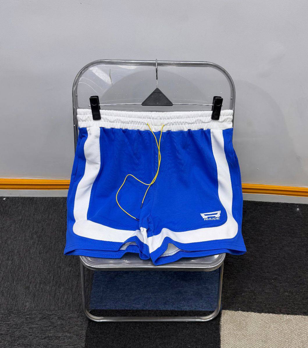 Rhude Panel Mesh Gym Shorts – Vibrant Blue