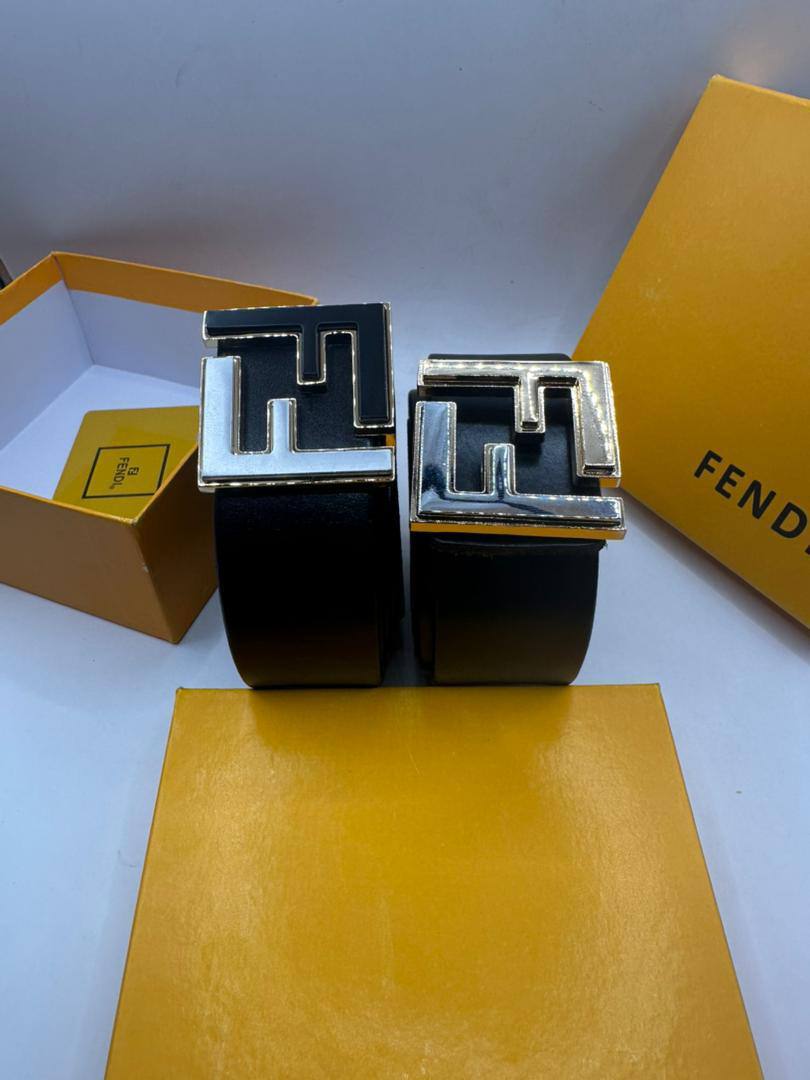 Men’s Fendi-Inspired FF Monogram Belt