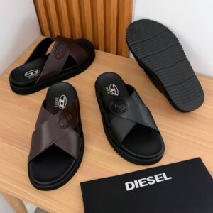 Luxury Cross-Strap Men’s Slide Slippers