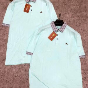 Men's High-End Textured Cotton Graphic Polo
