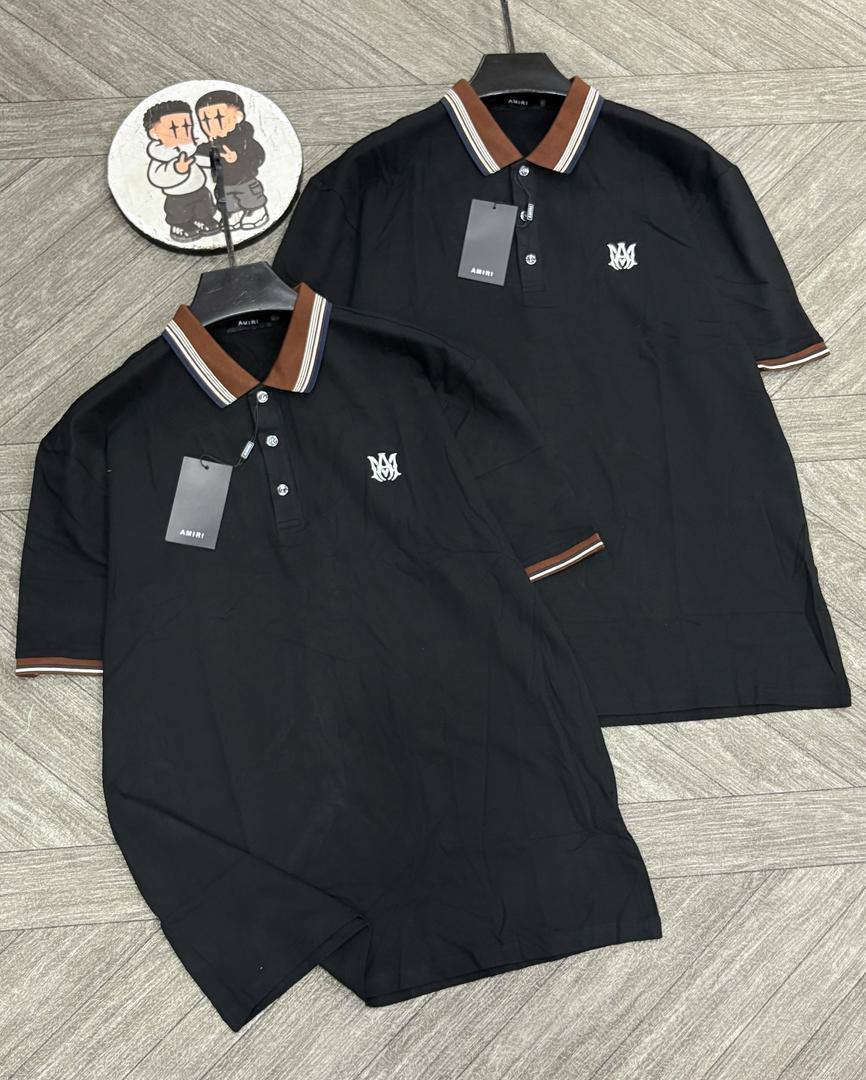 Men's Retro Cartoon Patch Polo