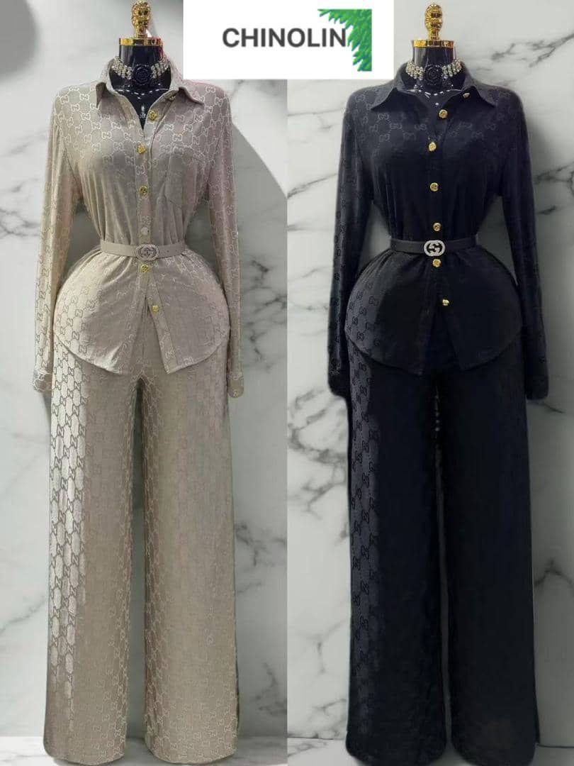 Monogrammed Shirt and Trouser Set