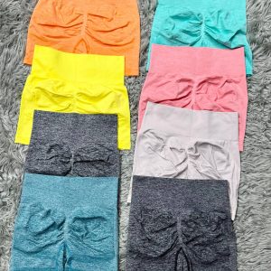 High-Waisted Seamless Gym Booty Shorts