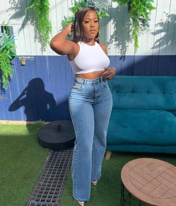 Essential High-Waisted Wide-Leg Denim Jeans