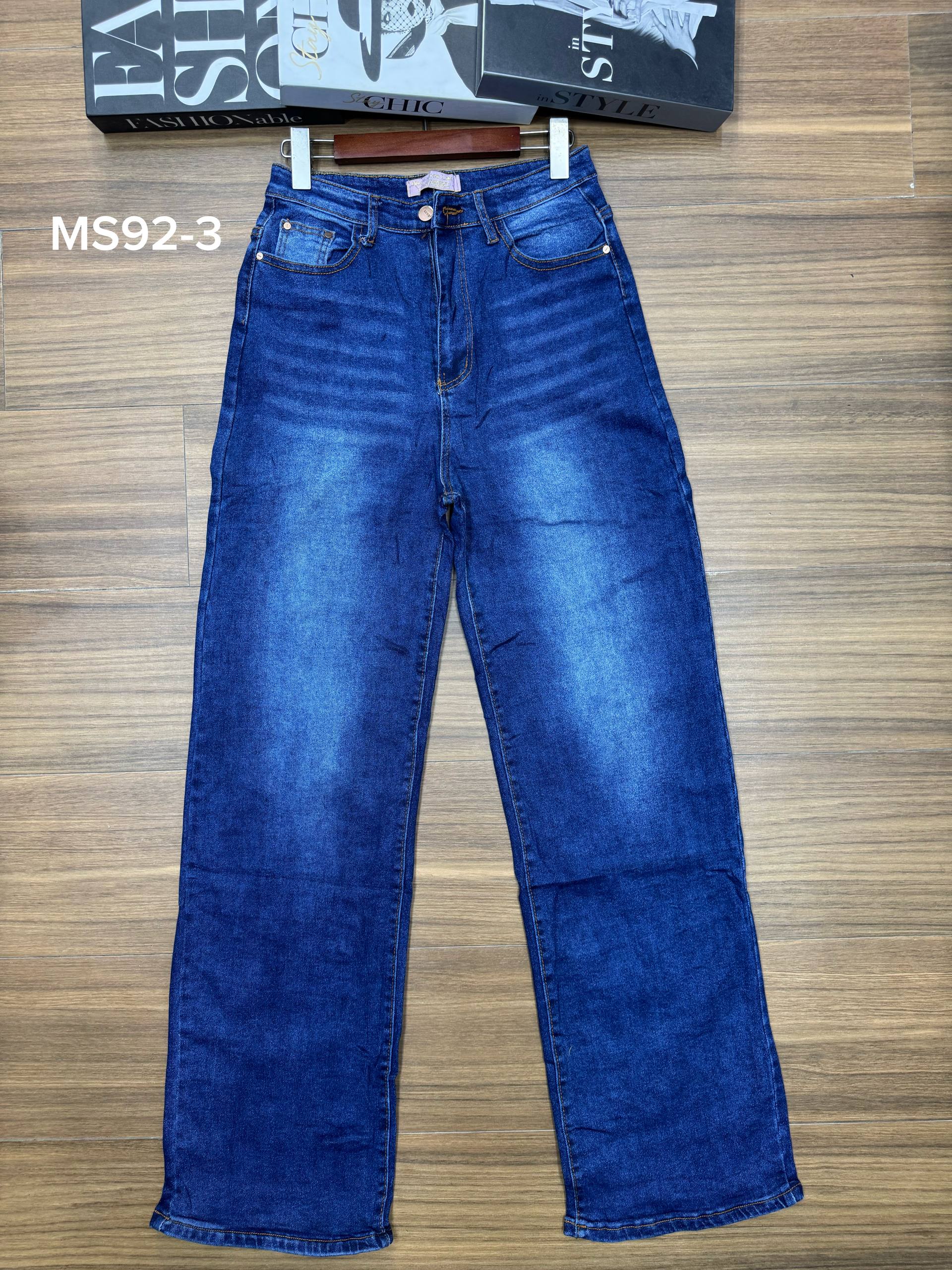 Classic Mid-Blue Wash Straight-Leg Denim Jeans