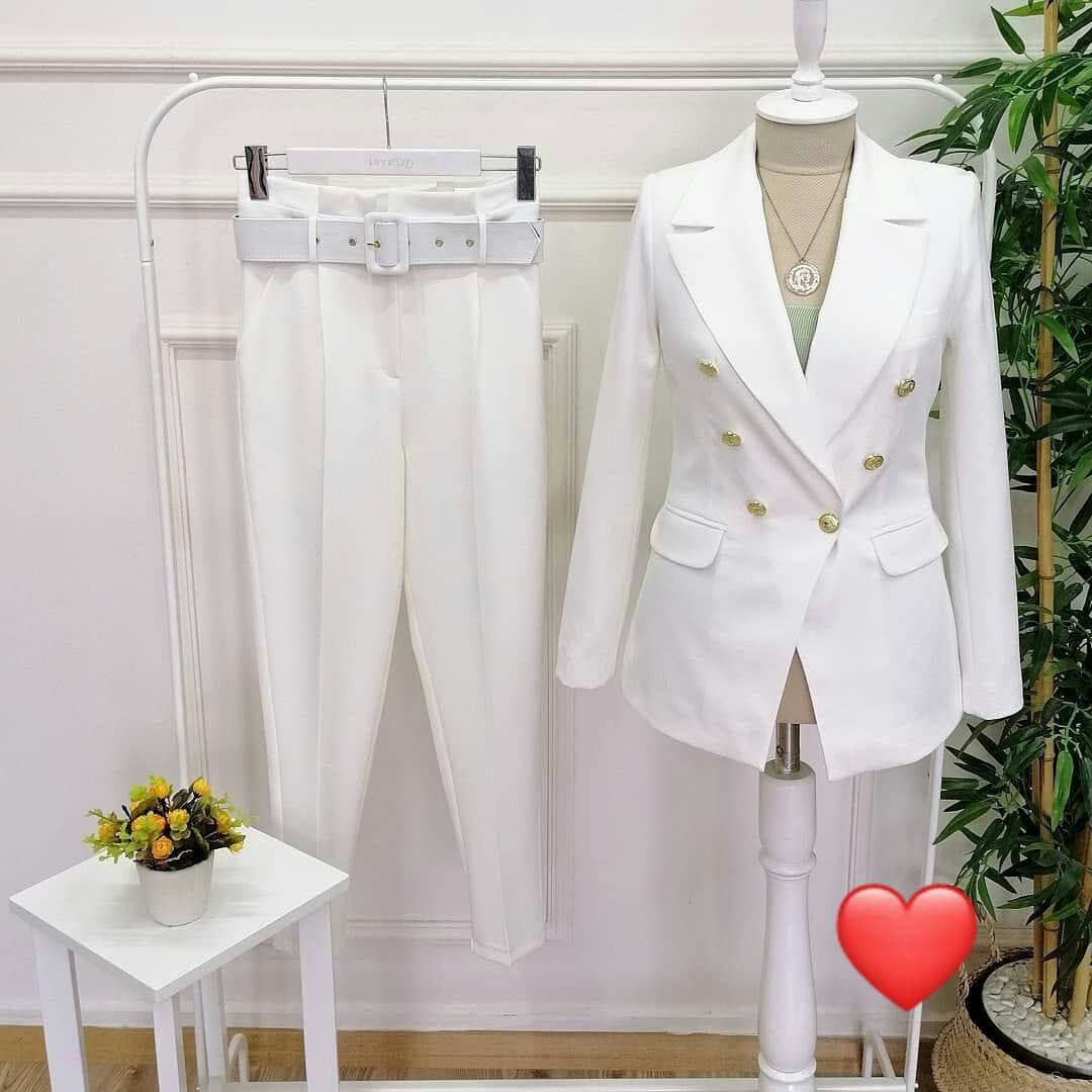 Empress Double-Breasted Tailored Suit Set - Image 3