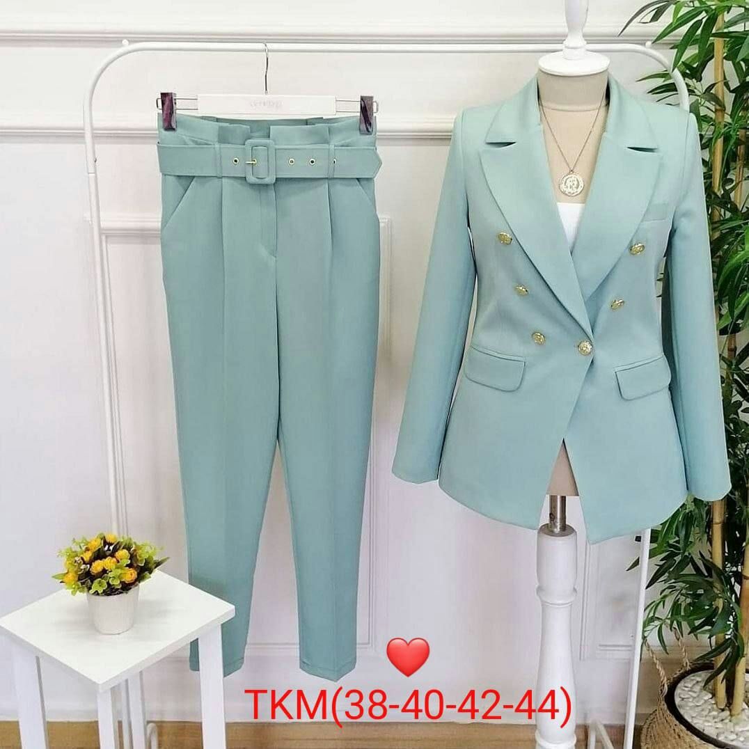 Empress Double-Breasted Tailored Suit Set - Image 8