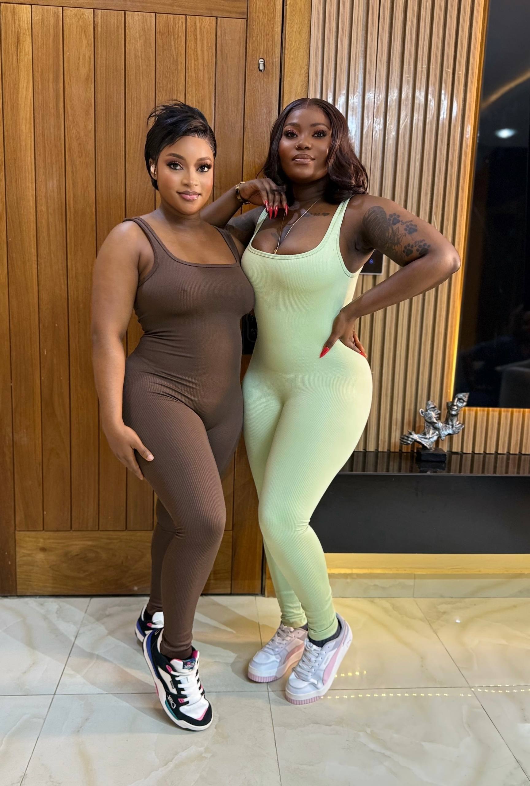 Women's Sculpting Ribbed Full-Length Jumpsuit - Image 2