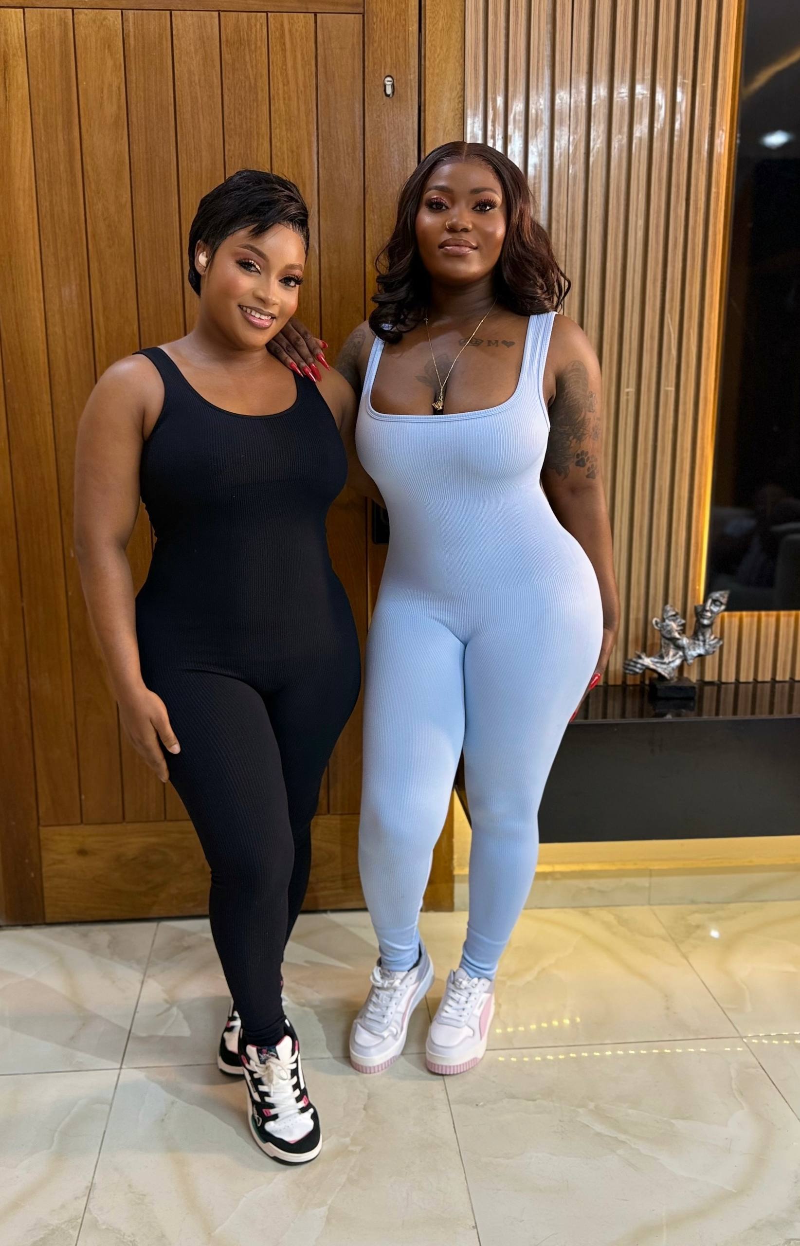 Women's Sculpting Ribbed Full-Length Jumpsuit - Image 3