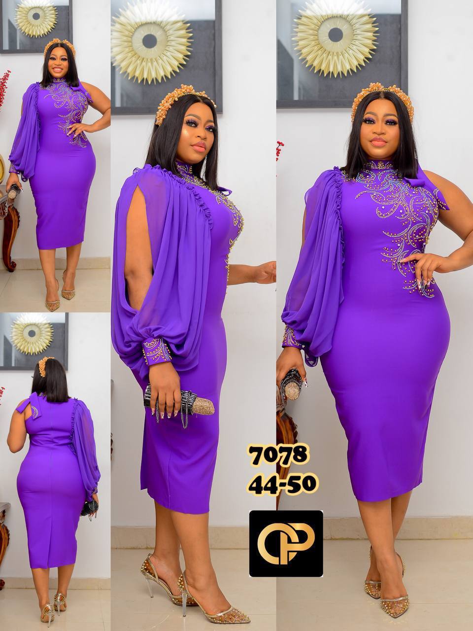 The Simi Asymmetric Cold-Shoulder Midi Dress
