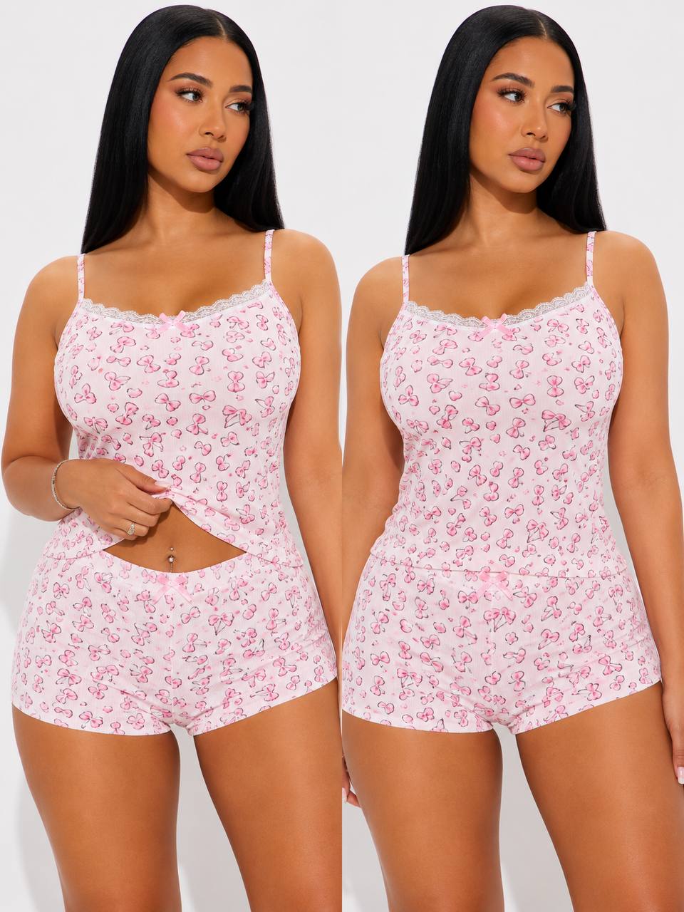 Camisole Tank Top & Booty Shorts Loungewear - Image 5