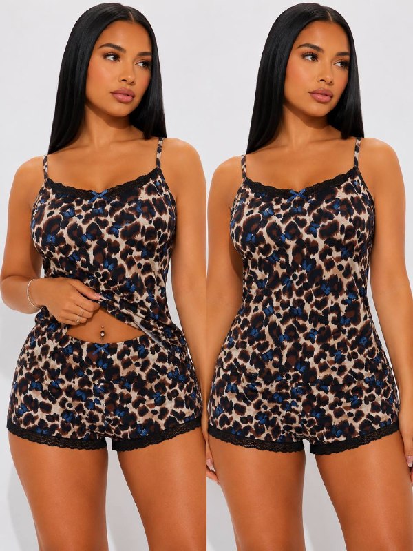 Camisole Tank Top & Booty Shorts Loungewear - Image 7