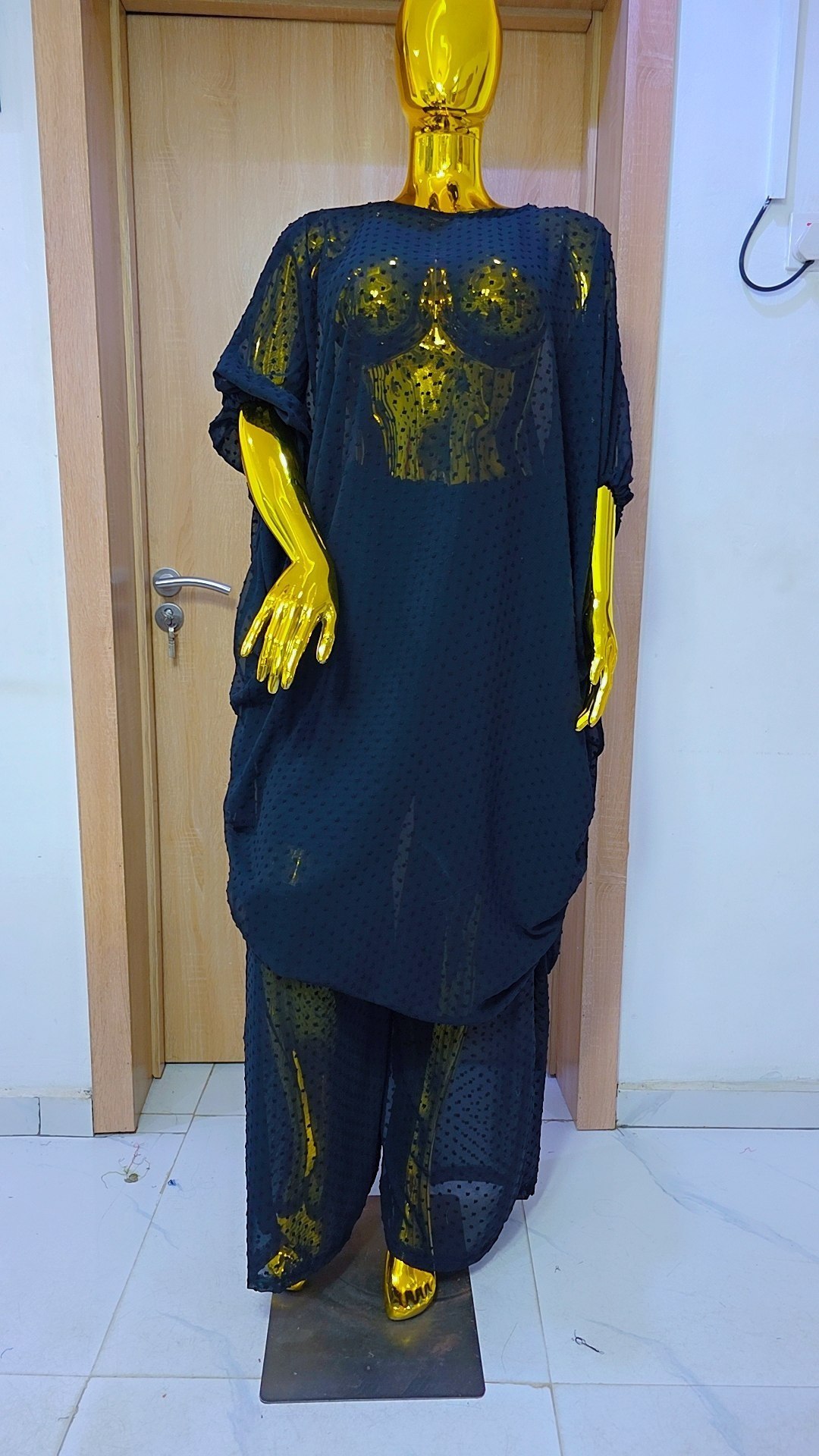 Premium Swiss Dot Chiffon "Up and Down" Native Set - Image 2