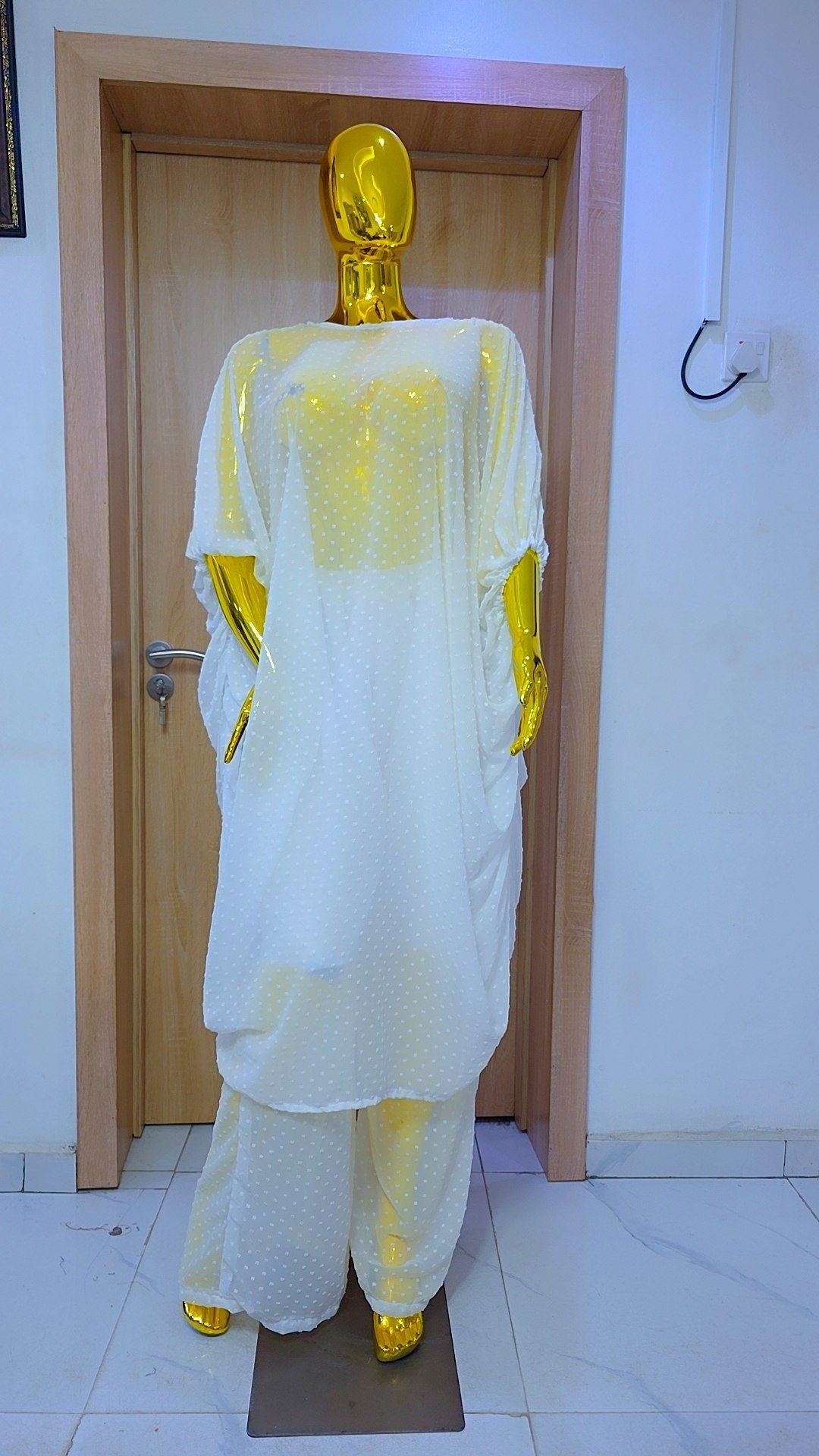 Premium Swiss Dot Chiffon "Up and Down" Native Set - Image 5