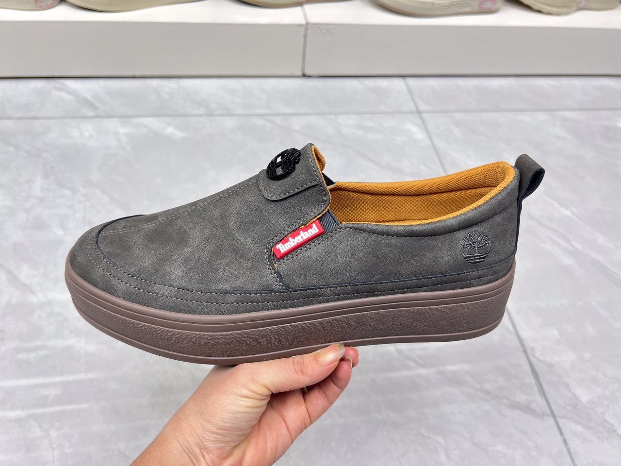 Men’s Premium Canvas High-Top Slip-On Sneakers - Image 3