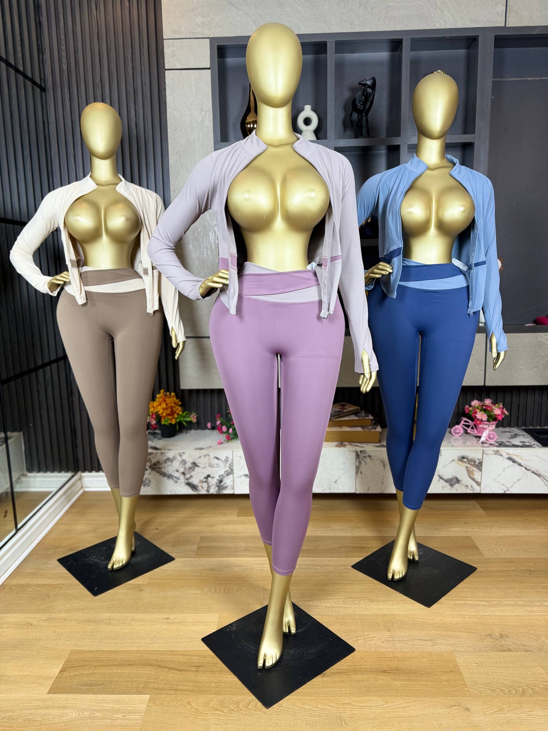 Full-Zip Track Jacket and High-Waisted Leggings - Image 3