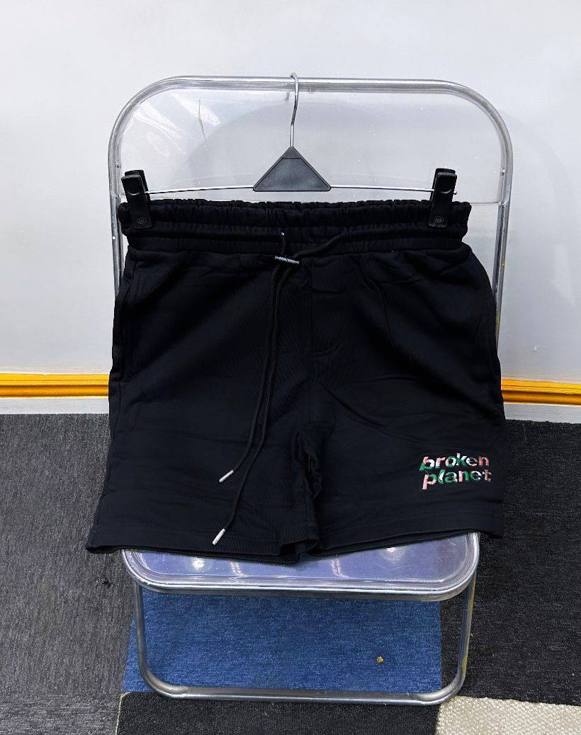 Broken Planet" Graphic Sweat Shorts - Image 3