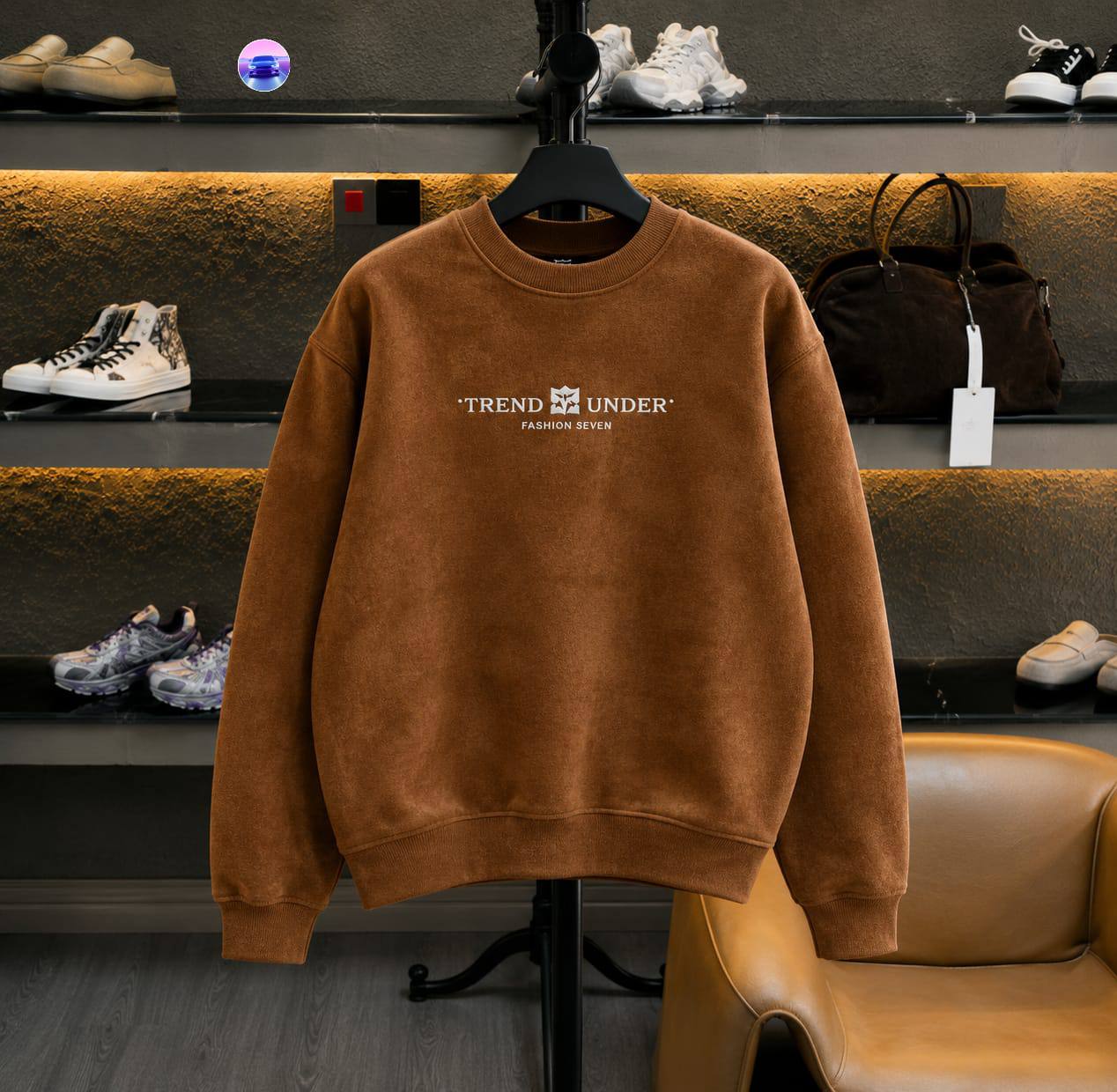 Men's "Exceptional" Luxury Fleece Crewneck Sweatshirt - Image 4