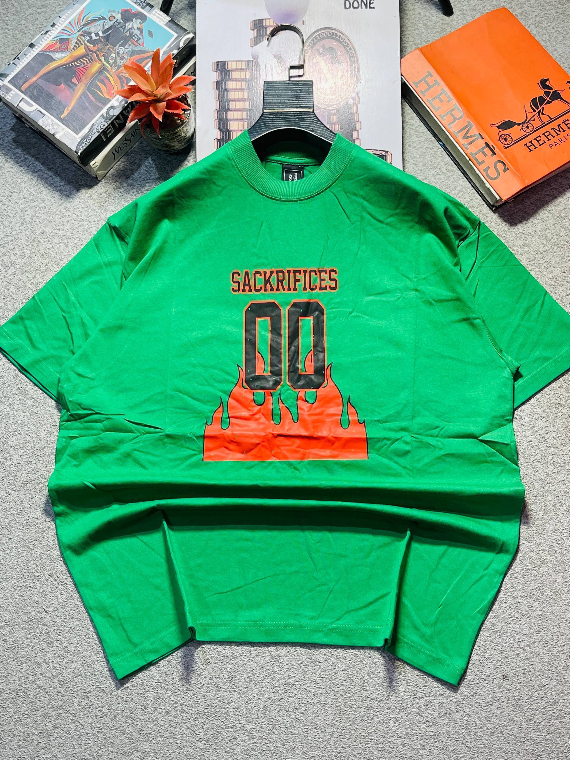 High-Street Drop-Shoulder Streetwear T-Shirt - Image 2