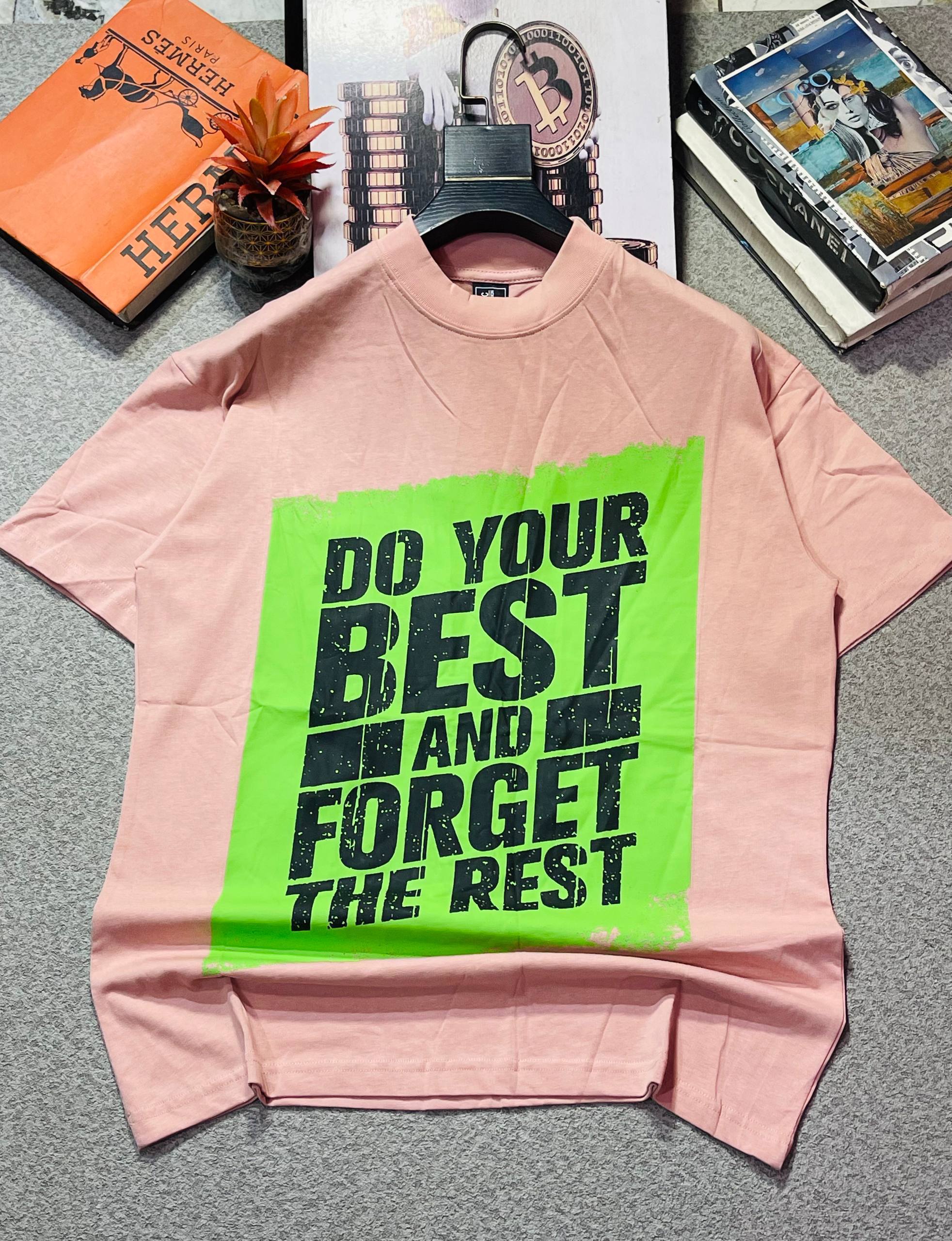 High-Street Drop-Shoulder Streetwear T-Shirt