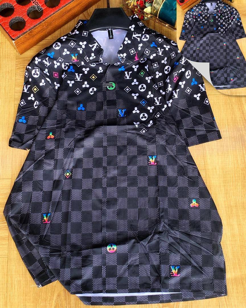 Men's Luxury Oriental Mountain Landscape Button-Up Shirt - Image 3