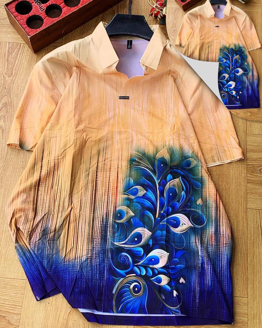 Men's Luxury Oriental Mountain Landscape Button-Up Shirt - Image 6