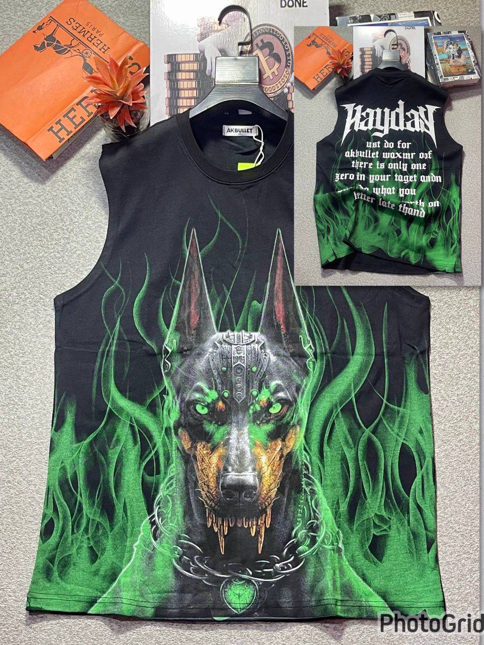 Men's Bold Michigan Graphic Muscle Tee Sleeveless Streetwear Vest - Image 5